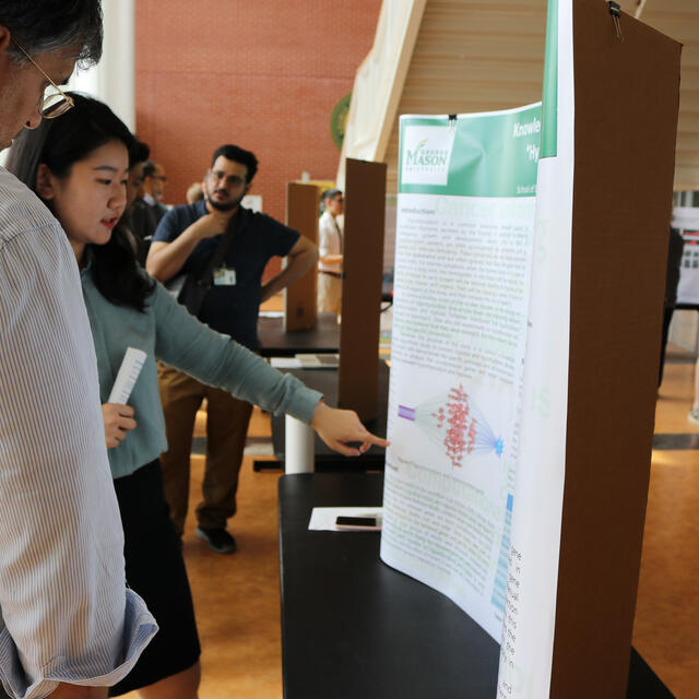 Students at Research Day 2019 poster session