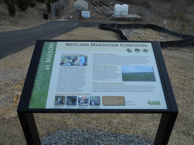 Wetland Mesocosm Compound sign