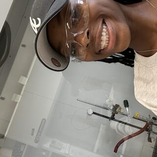 Xia Parkes in the lab.