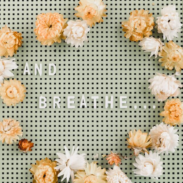 "and breath" graphic