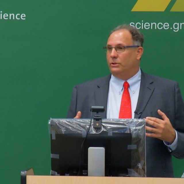 Fernando Miralles-Wilhelm speaks at the State of the College