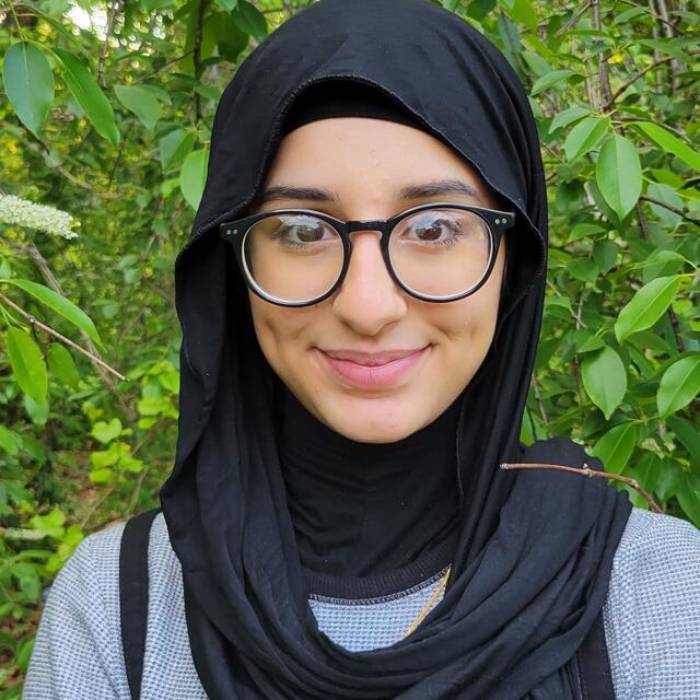 girl with dark scarf