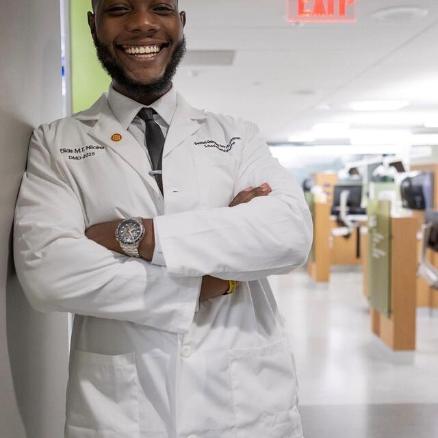 G2 Alum Eli Hilaire White Coat