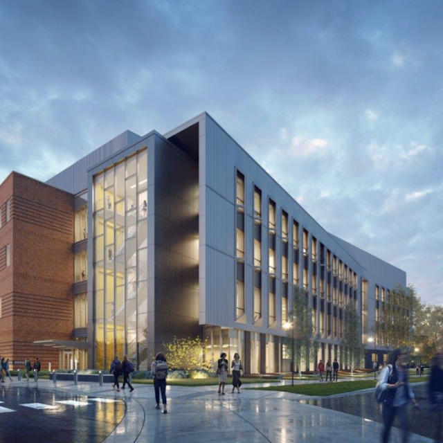 Mockup of the Life Sciences and Engineering Building