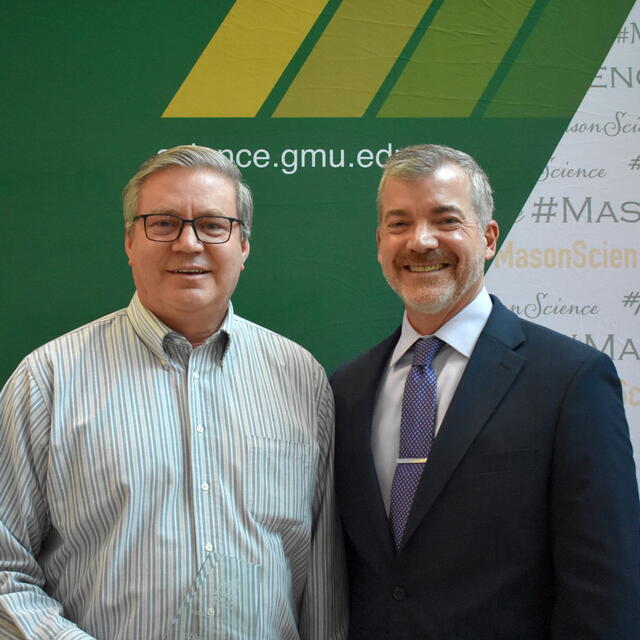 Charles Madden with Interim Dean Cody W. Edwards at the Celebration of Success