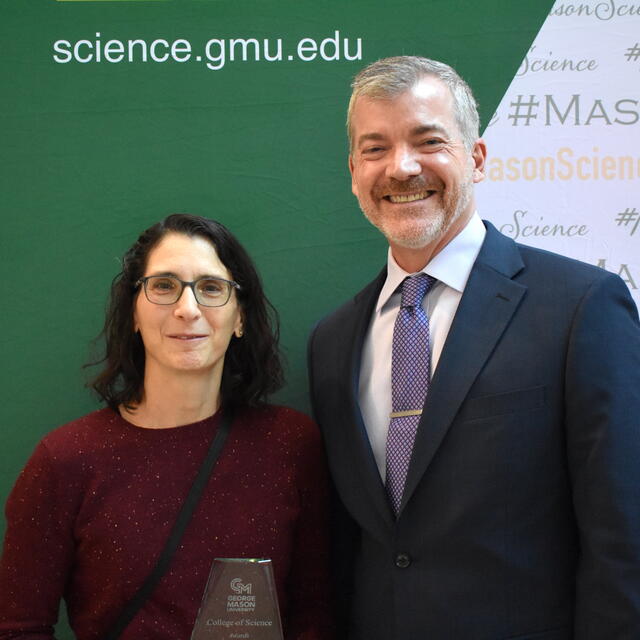 Jessica Rosernberg with Interim Dean Cody Edwards at the Celebration of Success