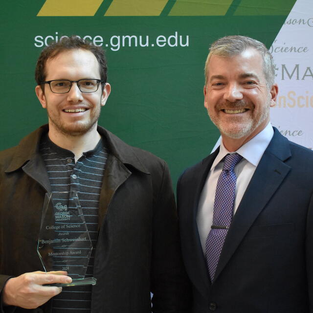 Benjamin Schweinhart with Interim Dean Cody Edwards at the Celebration of Success