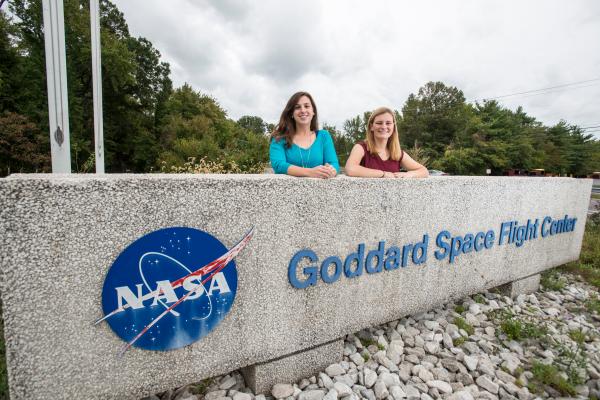 George Mason University student and alumna study space weather at NASA's Goddard Space Flight Center