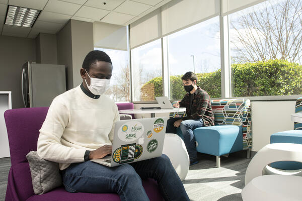 students studying