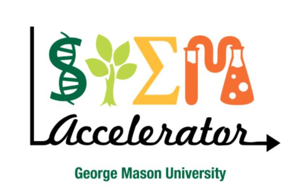 STEM Accelertor Logo PNG, White