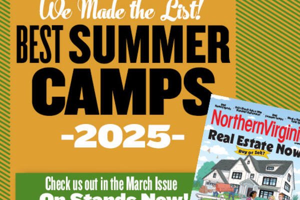 "We made the List!" of Best Summer Camps 2025. Check us out in the March issue of Northern Virginia Magazine, on stands or online now!