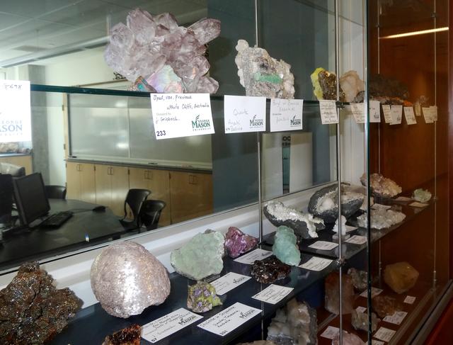 Mineralogy Exhibit Case