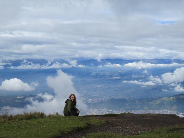 View of Quito, Ecuador from the top of the Pichincha Volcano.