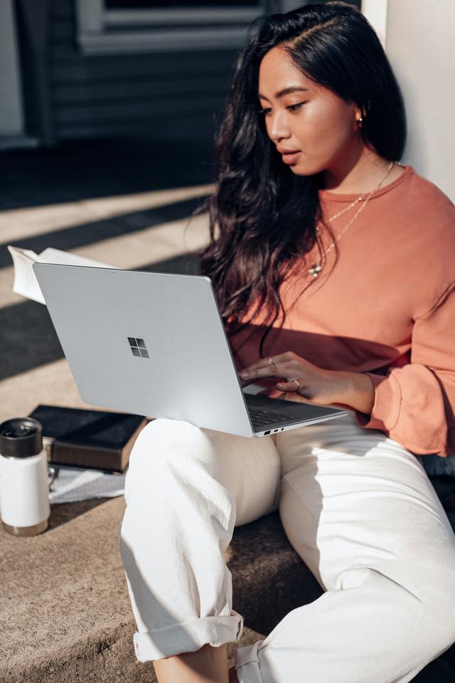 Girl on computer