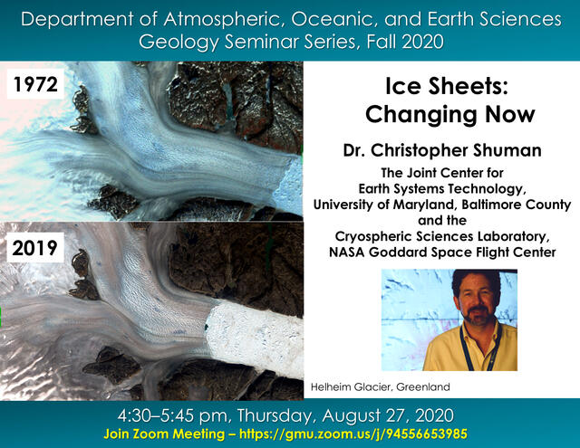 title and speaker for Ice Sheets GEOL talk