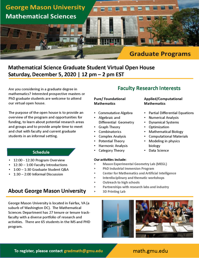 Grad Student Open House