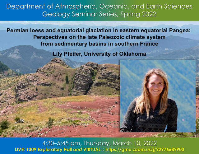 2022 GEOL Seminar Mar 10 Pfeifer Flyer