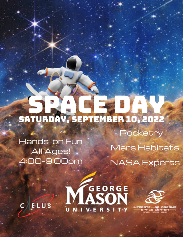 George Mason University, The Pearl Project Institute, and Project Caelus Present George Mason Space Day