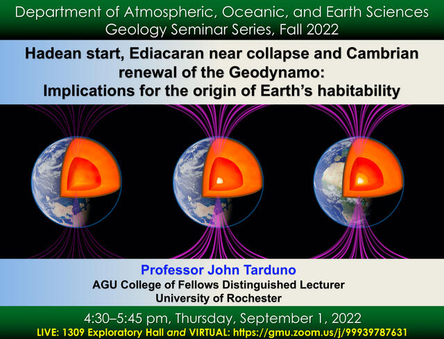 GEOL Sept 1 Fall 22 Seminars Flyer 