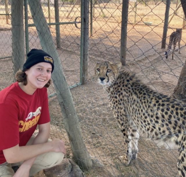 Gwendolyne spent summer 2022 interning at the Cheetah Conservation Fund located outside the town of Otjiwarongo in Namibia. Photo provided