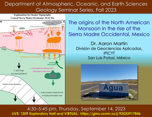 GEOL Seminar Fall 2023 Martin Sept 14 Flyer 