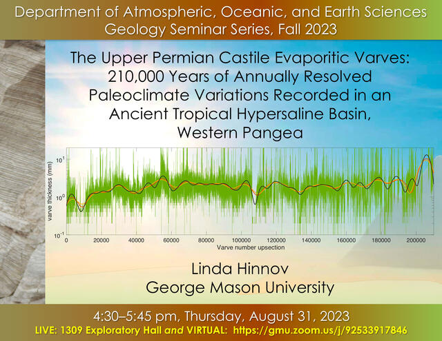 GEOL Seminar Fall 2023 Aug 31 Flyer 