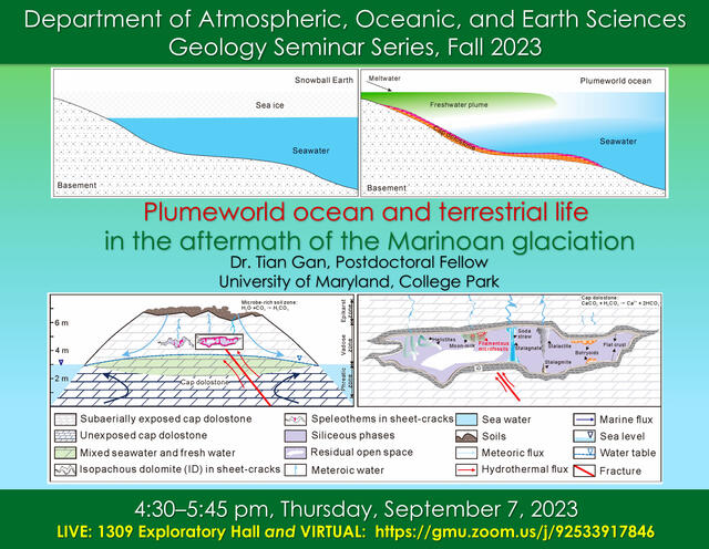 GEOL Seminar Fall 2023 Sept 7 Flyer