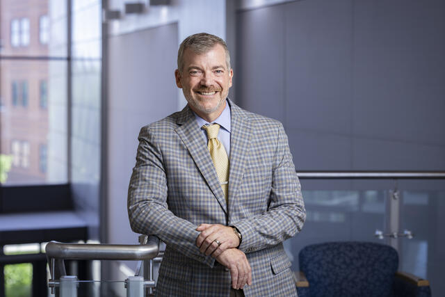 Interim Dean Cody Edwards in Exploratory Hall