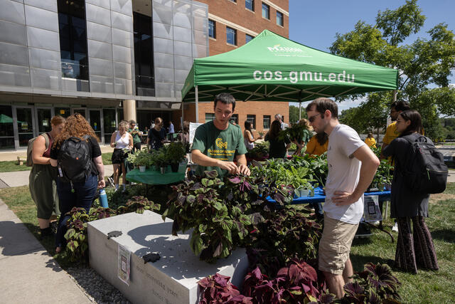 Plants being sold at ScienceConnect 2024 to support the College of Science Student Emergency Fund