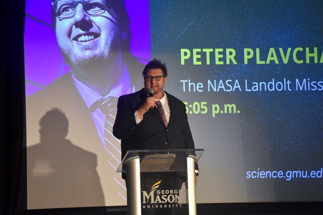 Peter Plavchan presenting at Space Day 2024