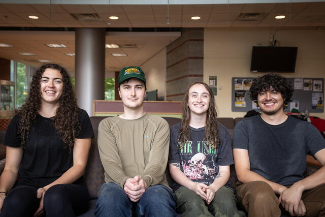 Project organizers include recent George Mason graduates (L-R) Camille Larkin, Lex Peterson, Erin Dougherty, Noah Beck.