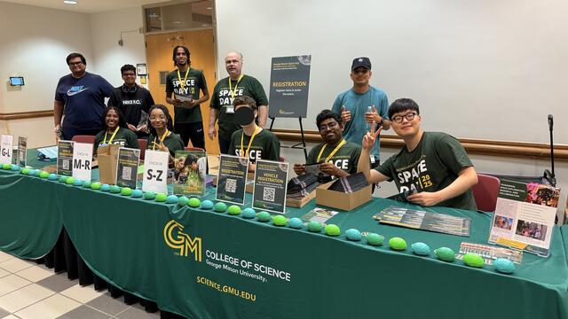 George Mason Space Day wouldn’t have been possible without the incredible support of our volunteers, many of whom are current Physics and Astronomy students. Photo by Zander Leon. 