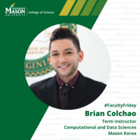 Brian Colchao, CDS, #FacultyFriday