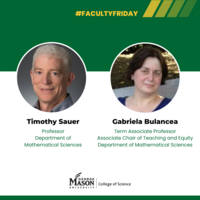 Timothy Sauer and Gabriela Bulancea