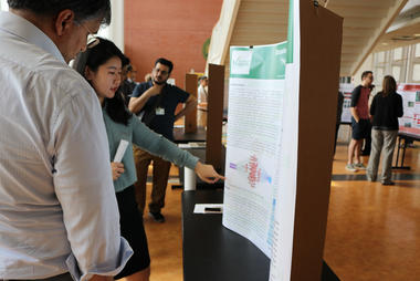 Students at Research Day 2019 poster session