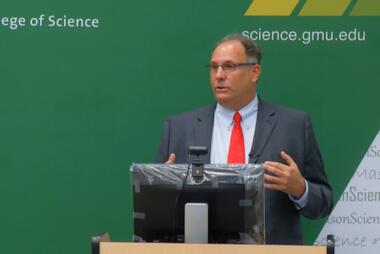 Fernando Miralles-Wilhelm speaks at the State of the College
