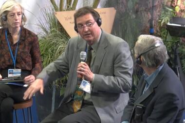 Alonso Aguirre at COP26 round table
