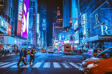 Time Square, New York at night