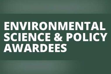  Environmental Science & Policy Awardees (white text on green background)