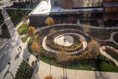 On campus meditation garden