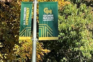 Leaves changing across the George Mason Fairfax campus