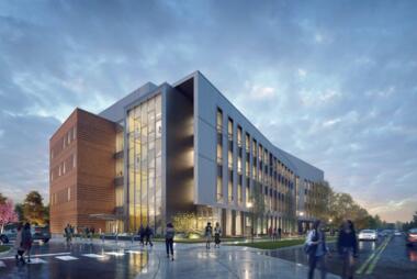 Mockup of the Life Sciences and Engineering Building