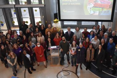 Faculty and staff smile at the 2024 Celebration of Success