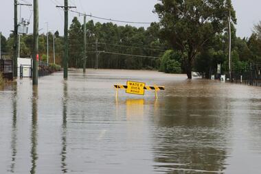 Image of flooded roadway