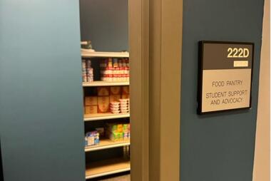 Patriot Pantry at Mason Square in Room 222D in Van Metre Hall