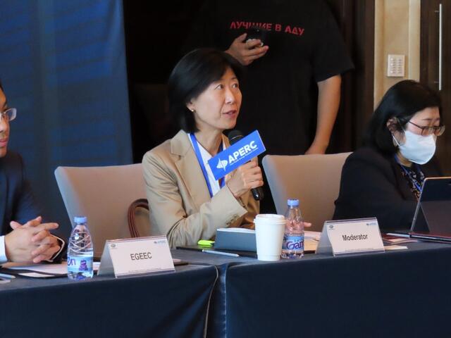 Moderator Younsung Kim at the workshop